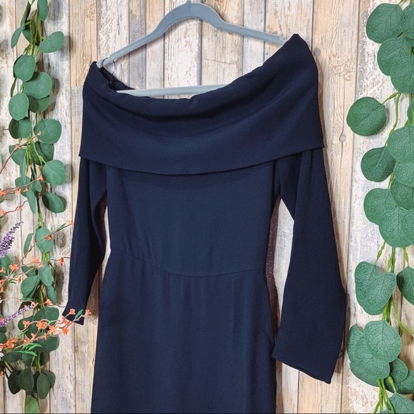 Theory Elegant Mini Kensington OTS Dress - Picture 2 of 6